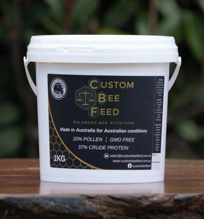 Custom Bee Feed - premium Australian honey bee feed 1kg bucket