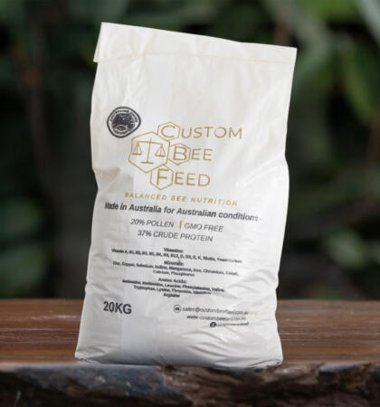 Custom Bee Feed - premium Australian honey bee feed 20kg bag