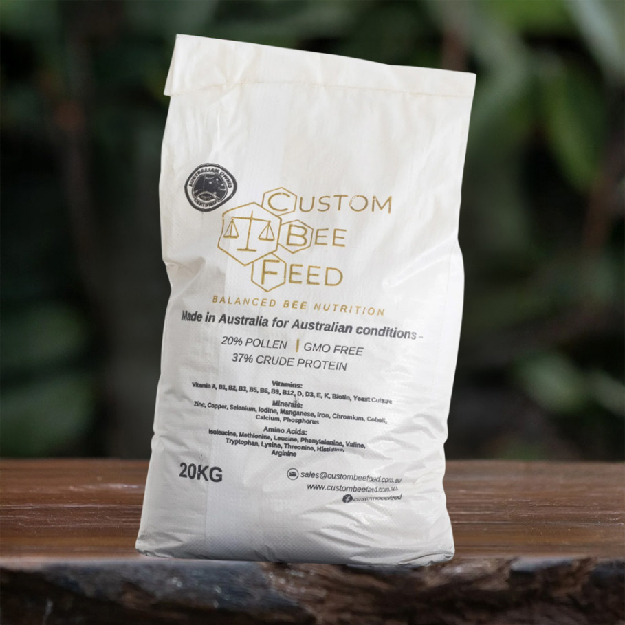 Custom Bee Feed - premium Australian honey bee feed 20kg bag